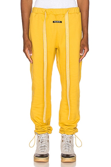 Fear of top god yellow sweatpants