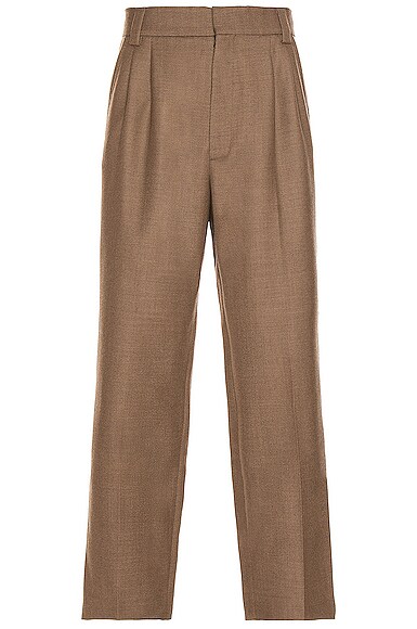 Double Pleated Tapered Trouser