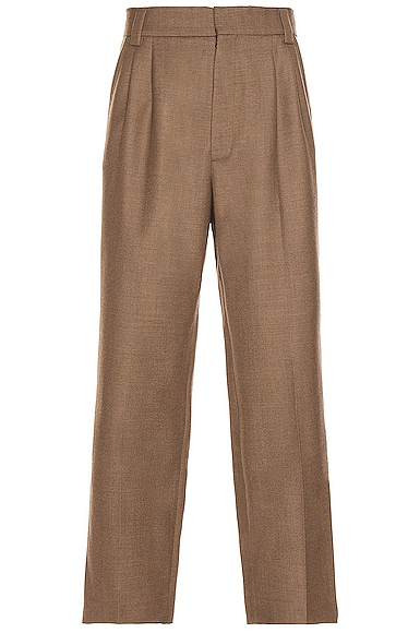 Double Pleated Tapered Trouser