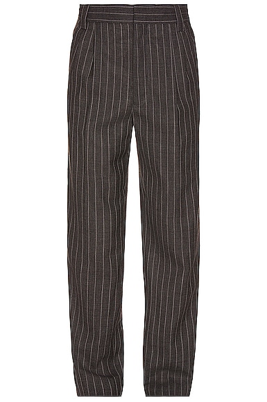 Fear of God Double Pleated Tapered Trouser in Charcoal