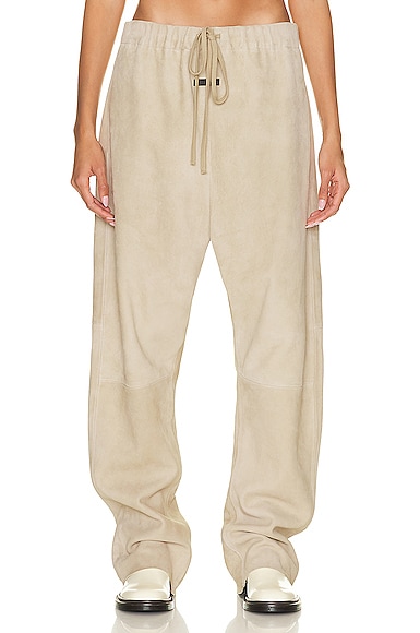 Fear of God Eternal Suede Relaxed Pant in Cream