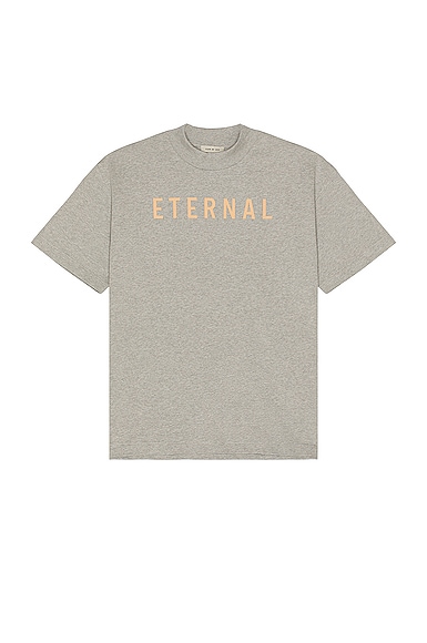 Fear Of God Eternal T Shirt In Warm Heather Grey