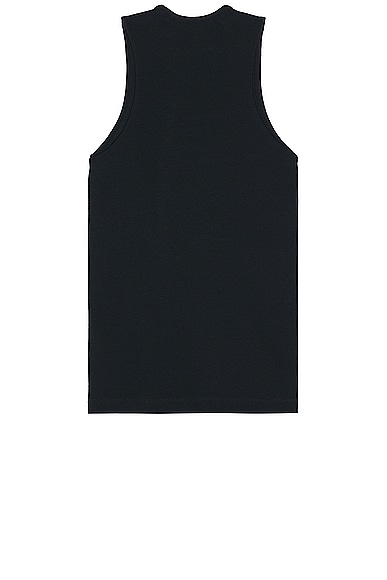 Shop Fear Of God Ribbed Tank In Black