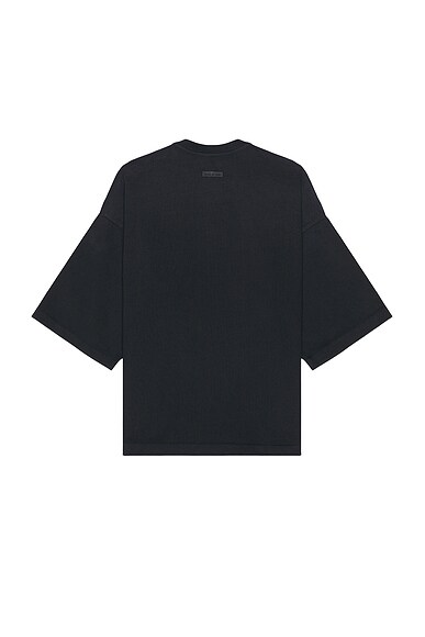Shop Fear Of God Airbrush 8 Ss Tee In Black