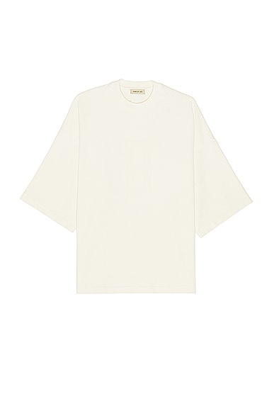 Shop Fear Of God Airbrush 8 Ss Tee In Cream
