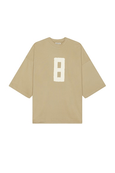 Fear of God Embroidered 8 Milano Tee in Dune
