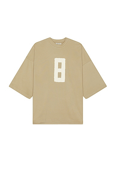Fear of God Embroidered 8 Milano Tee in Beige