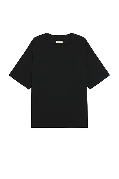 Fear of God Straight Neck SS Top in Black