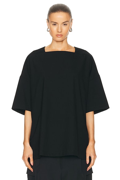 Fear of God Straight Neck SS Top in Black
