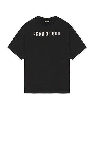 Short Sleeve Logo Grey Print Tee