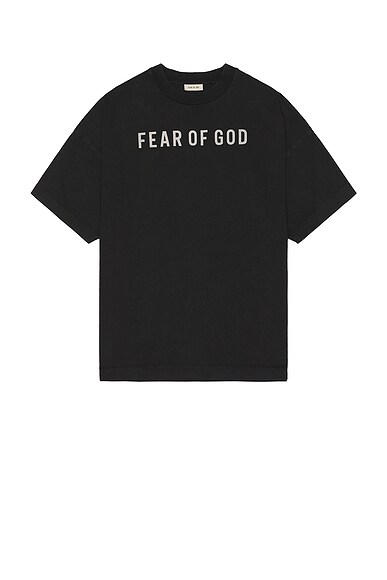 Short Sleeve Logo Grey Print Tee