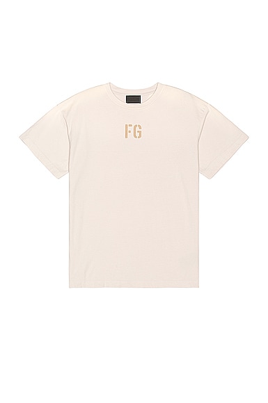Fear of God FG Tee in Vintage Concrete White | FWRD
