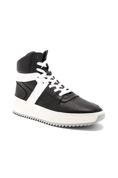 Leather Basketball Sneakers