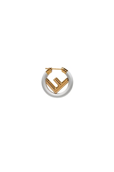 Mini Logo Hoop Single Earring