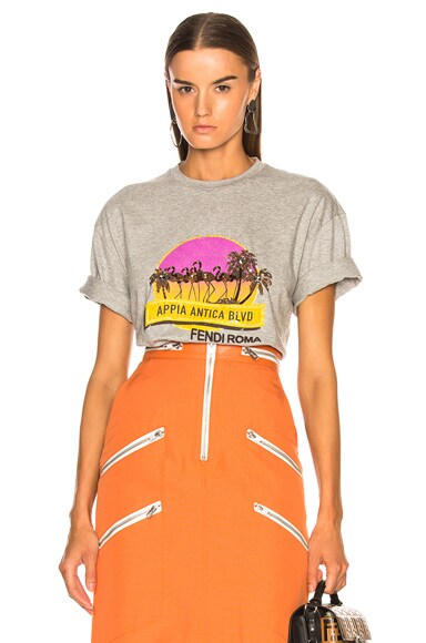 Applia Antica Boulevard Embellished Graphic Tee