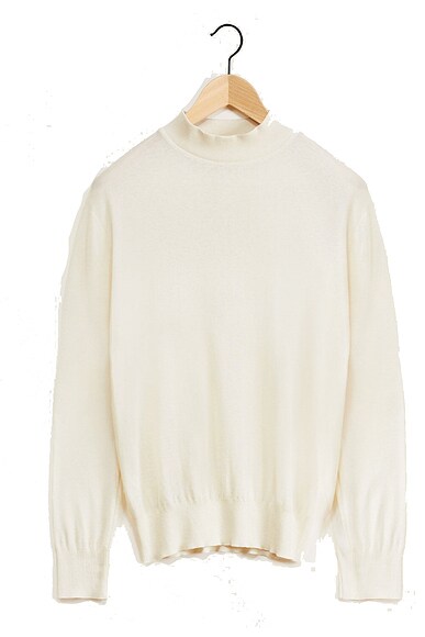Cream angora sweater discount