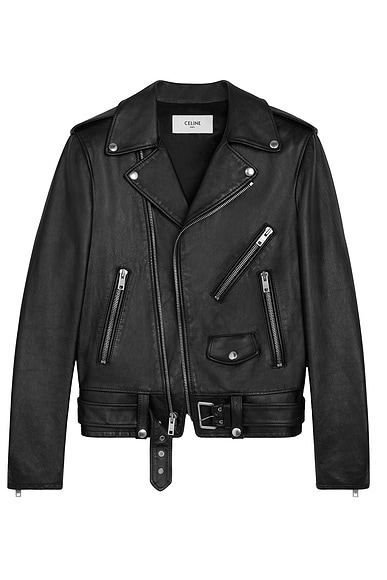 Amiri Leather Jacket in Black FWRD