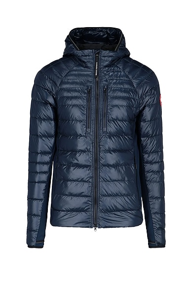 COMME des GARCONS SHIRT Polyester Cloth Quilted Bomber Jacket in Blue Grey Black FWRD