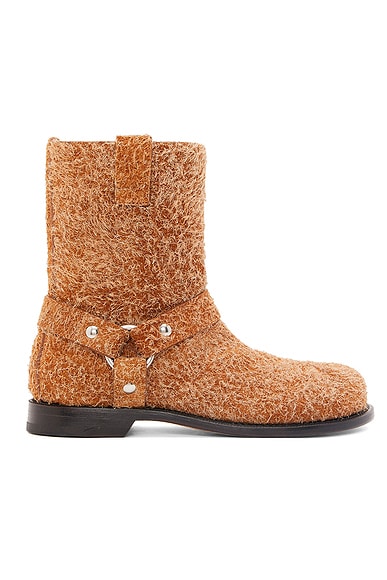Amiri Moto Chain Leopard Boot in Snow Leopard FWRD