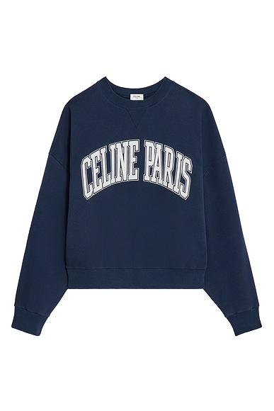 Sporty Rich Be Nice Crewneck Sweatshirt in Navy Cream FWRD