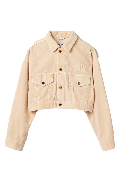 Ganni stretch corduroy jacket store