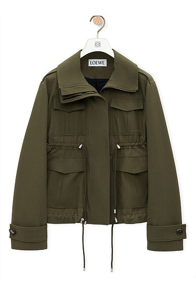 Current Elliott Lone Soldier Cotton Jacket in Spring Army FWRD