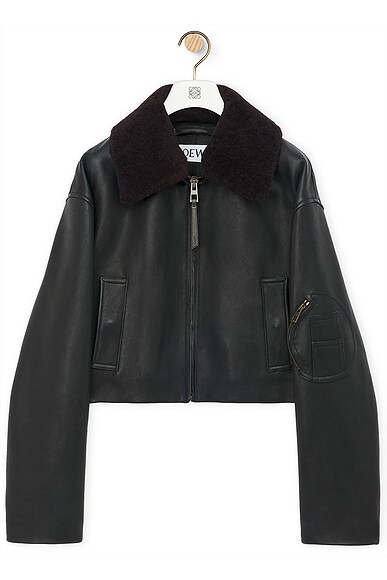 Fear of God Eternal Leather Jacket in Black FWRD