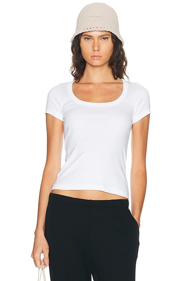 FLORE FLORE Lulu Baby Tee in White