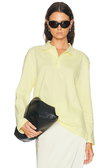 FLORE FLORE Diana Polo Top in Camomile