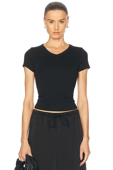 FLORE FLORE Jill Baby Tee in Black