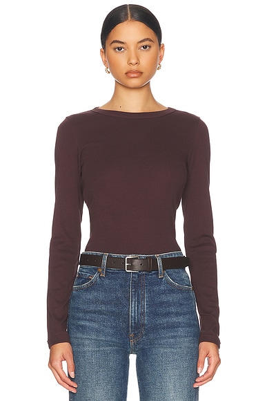 FLORE FLORE Max Tee in Choco Plum