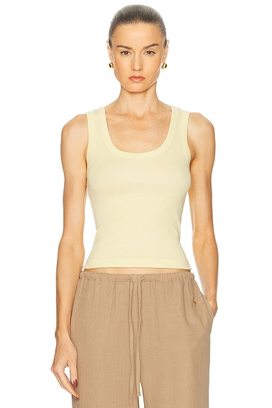 FLORE FLORE Hillie Tank Top in Butter