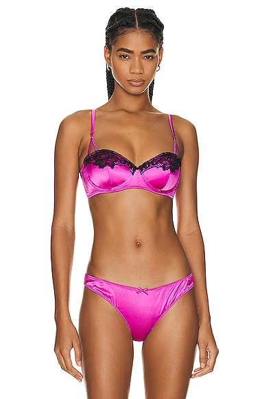 fleur du mal All About Eve Balconette in Some Like It Hot Pink