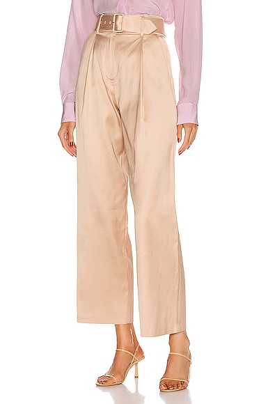 Twill Belted Trouser