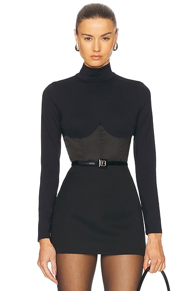 Mock Neck Bodysuit