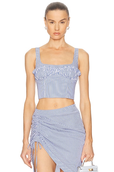 Poplin Bustier Top