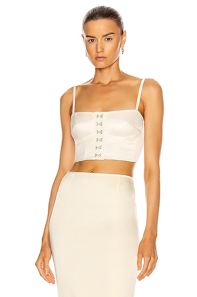 Hook and Eye Bustier Top