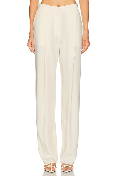 Francesco Murano Pleated Trouser in Butter