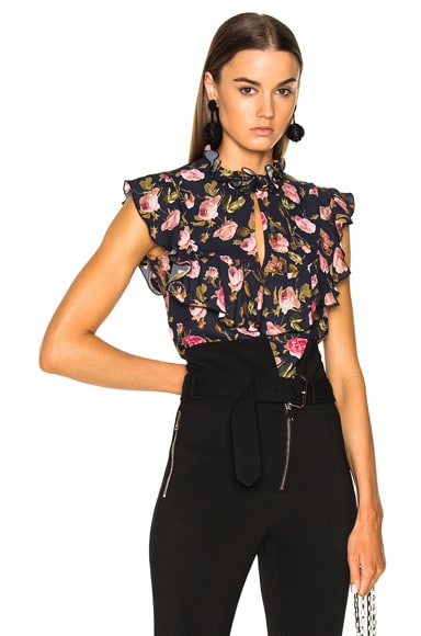 Printed Sleeveless Blouse