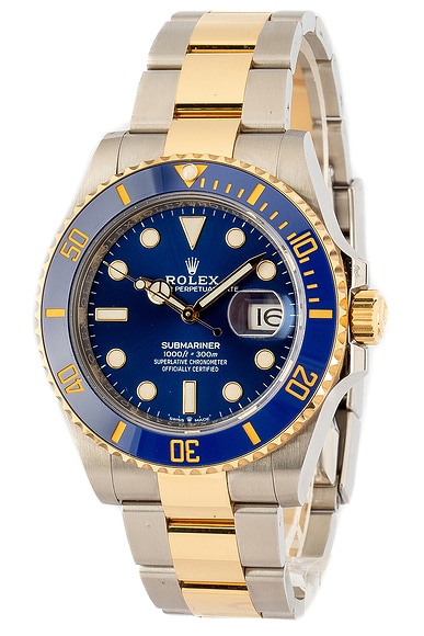 FWRD Renew x Bob's Watches Rolex Submariner 126613 in Stainless Steel, 18k Yellow Gold, & Blue
