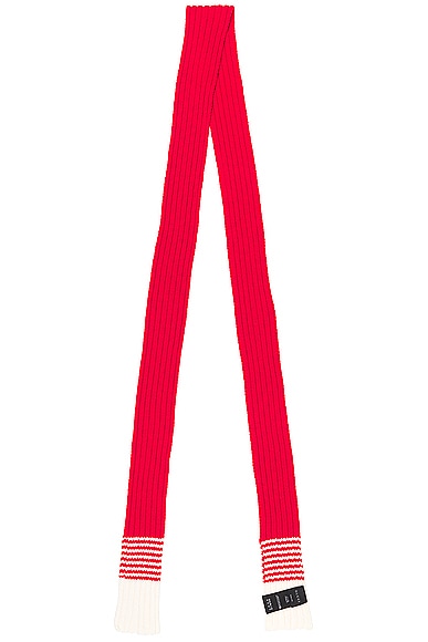 FWRD Renew Gucci Knit Scarf in Red