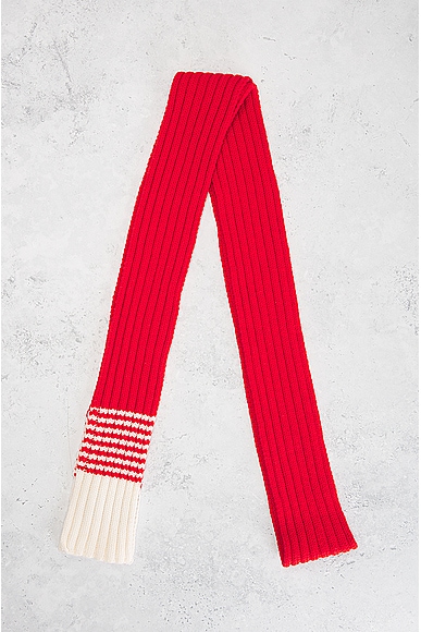 Shop Gucci Knit Scarf In Red