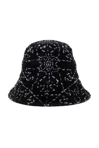 FWRD Renew Chanel Fleece Bucket Hat in Black
