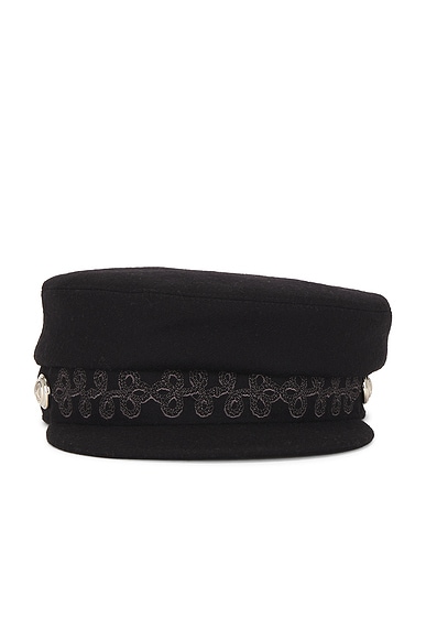 Hermes Wool Newsboy Cap
