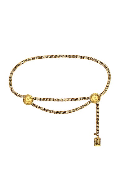 FWRD Renew Chanel Chain Belt in Gold