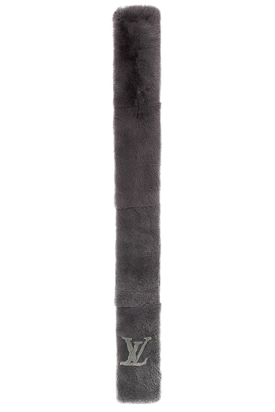 FWRD Renew Louis Vuitton Scarf in Grey