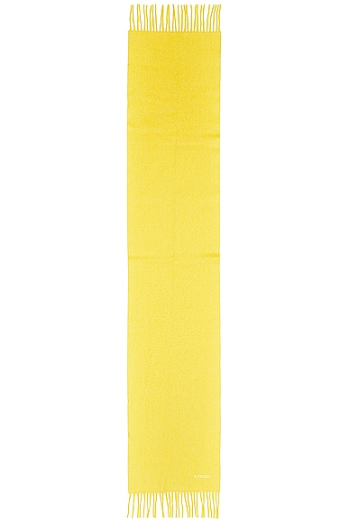 Logo Scarf in Yellow