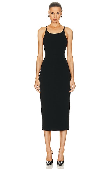 FWRD Renew Dolce & Gabbana Midi Dress in Black