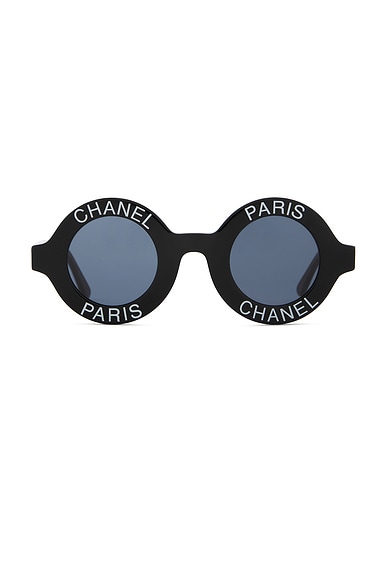 Chanel vintage sunglasses round new arrivals