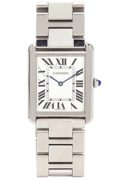 FWRD Renew Cartier Tank Solo Small Watch in Silver